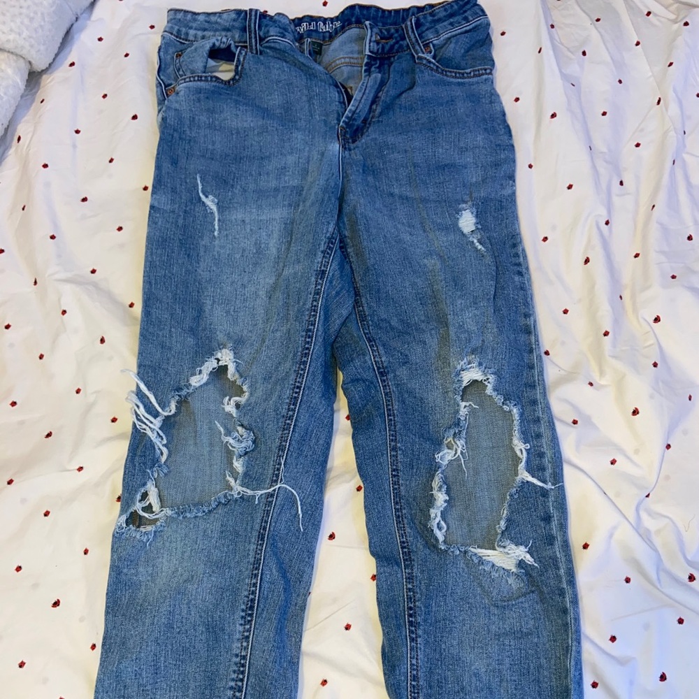 Vintage ripped mom jeans